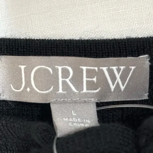 J. Crew Sequin tie-front cardigan in merino wool NWT - Picture 7 of 7